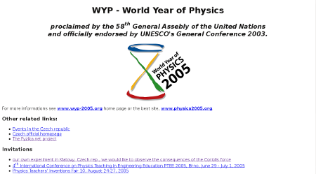 Světový rok fyziky 2005